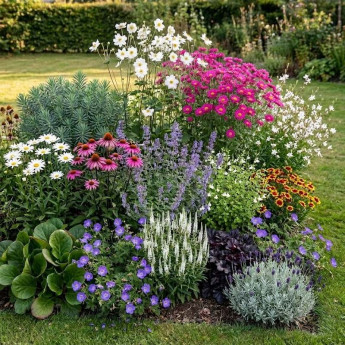 Massif de jardin anglais
